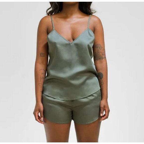 Ettitude Other - Ettitude Women's Size XXL Sateen Shortie Moss Green Loungewear Pajama Shorts